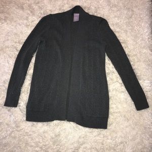 Gray Patterned Cardigan